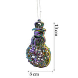 Ornament brad de Craciun, Iridescent, in forma de Om de zapada, 8 cm x 13 cm, Plastic, Flippy - vivimall.ro