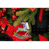 Ornament Brad De Craciun, Iridescent, In Forma De Ren, Plastic