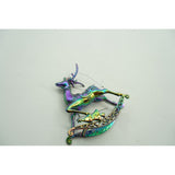 Ornament Brad De Craciun, Iridescent, In Forma De Ren, Plastic