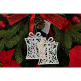 Ornament Brad De Craciun, Perlat, In Forma De Cadou, Plastic