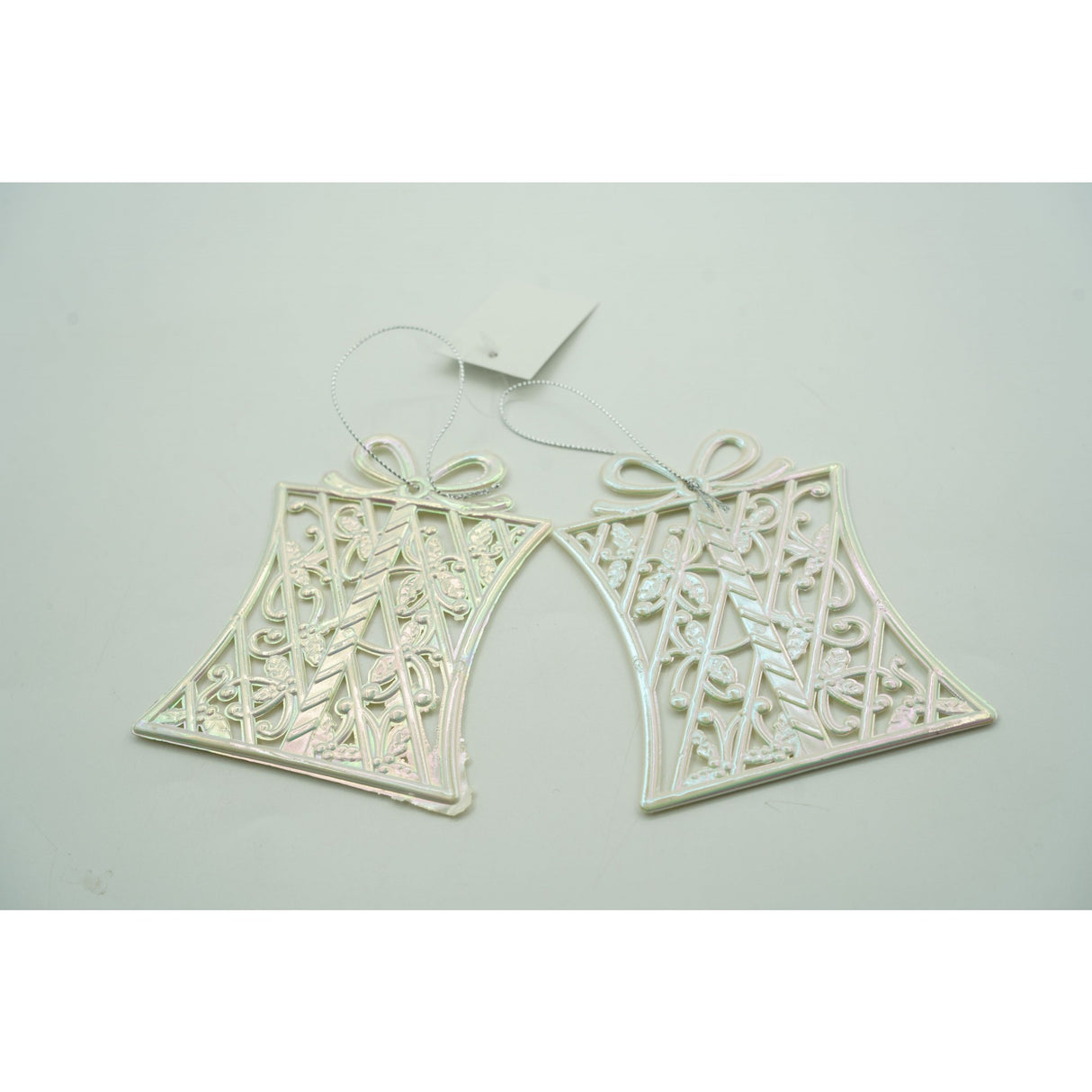 Ornament brad de Craciun, Perlat, in forma de Cadou, 9 cm x 11 cm, Plastic, Flippy - vivimall.ro