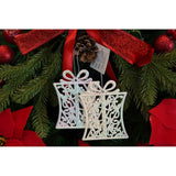 Ornament Brad De Craciun, Perlat, In Forma De Cadou, Plastic