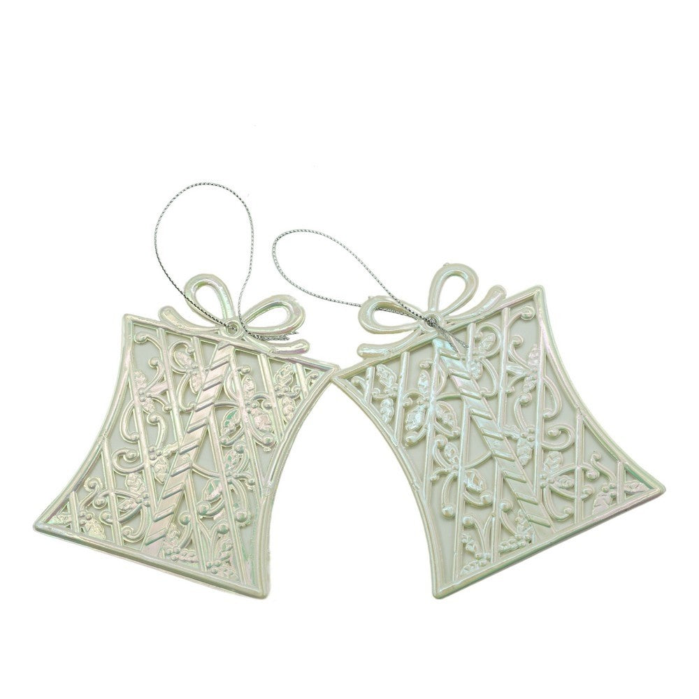 Ornament brad de Craciun, Perlat, in forma de Cadou, 9 cm x 11 cm, Plastic, Flippy - vivimall.ro