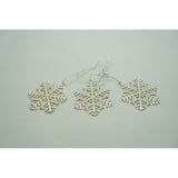 Ornament Brad De Craciun, Perlat, In Forma De Fulg De Nea, Plastic