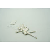 Ornament Brad De Craciun, Perlat, In Forma De Inger, Plastic