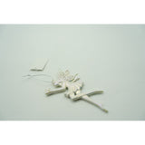 Ornament Brad De Craciun, Perlat, In Forma De Inger, Plastic