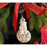 Ornament Brad De Craciun, Perlat, In Forma De Om De Zapada, Plastic