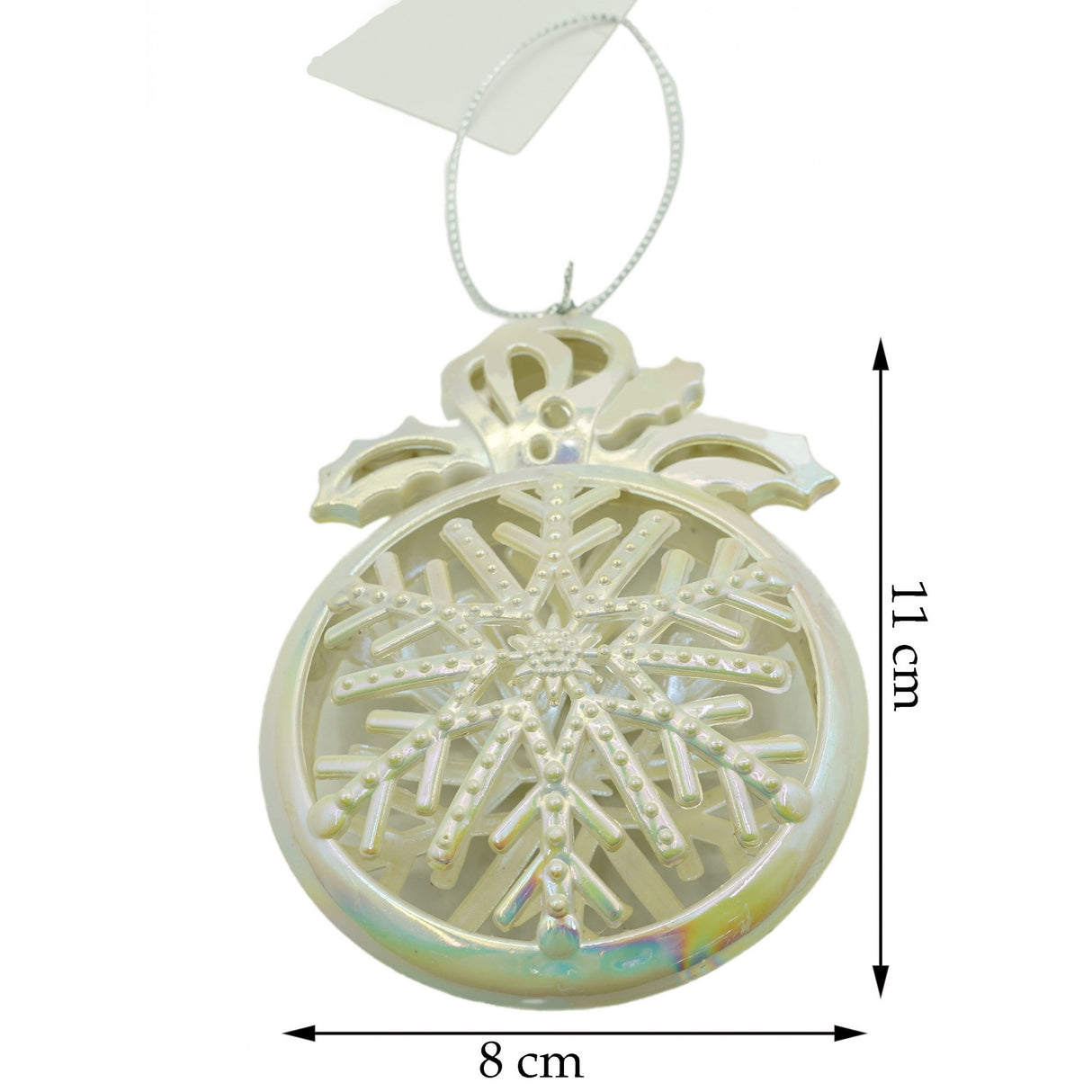 Ornament Brad De Craciun, Perlat, Rotund, Plastic