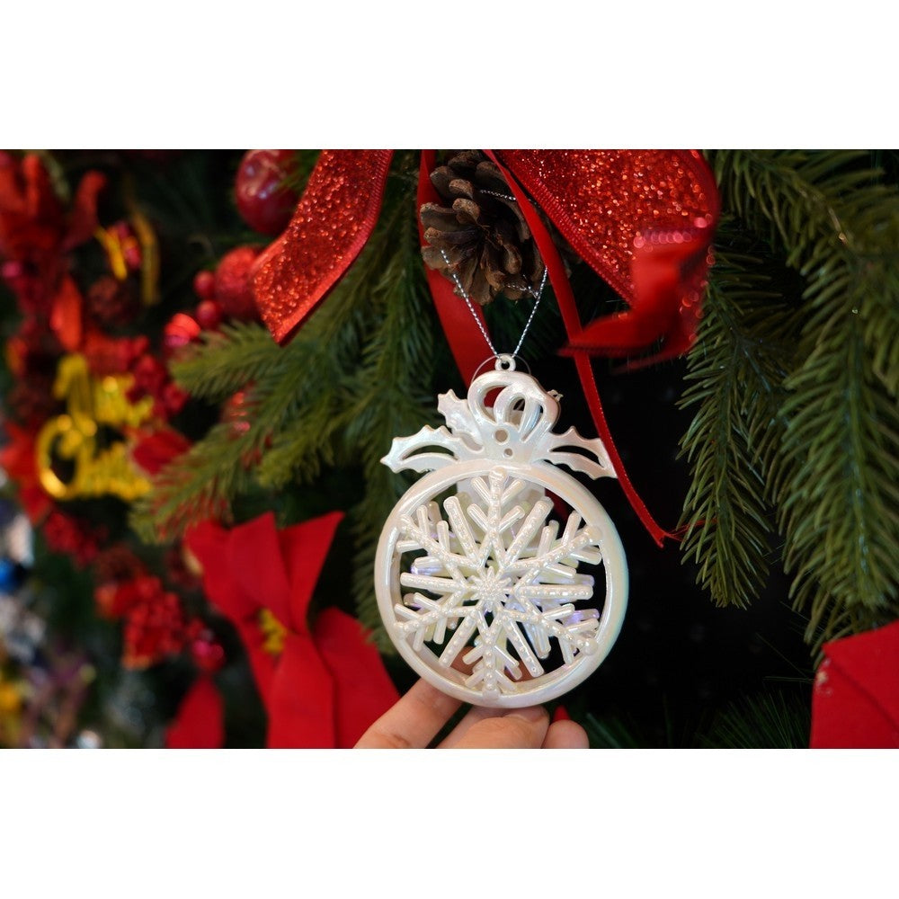 Ornament Brad De Craciun, Perlat, Rotund, Plastic