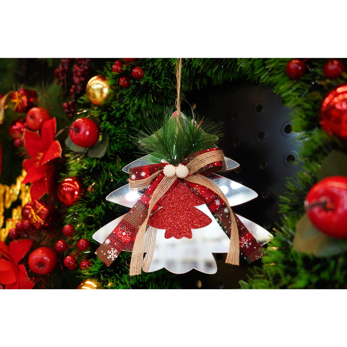 Ornament Brad, Brad, Lucios, 14*17Cm, Acril, Interior/ Exterior