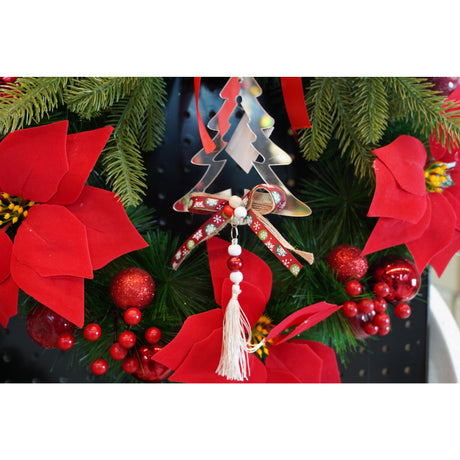 Ornament brad, Flippy, Brad, Argintiu, Lucios, 14*26CM, Acril, Interior/ Exterior - vivimall.ro