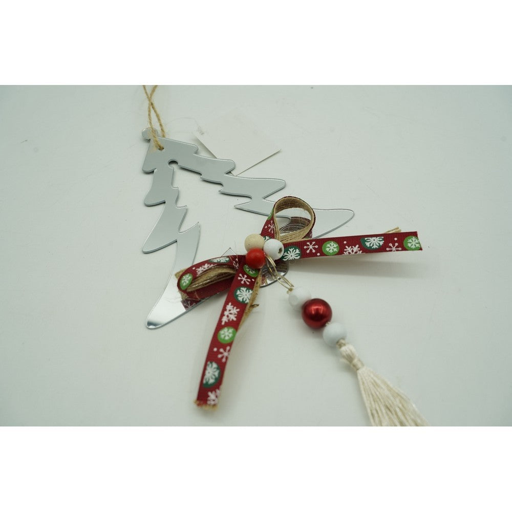 Ornament brad, Flippy, Brad, Argintiu, Lucios, 14*26CM, Acril, Interior/ Exterior - vivimall.ro