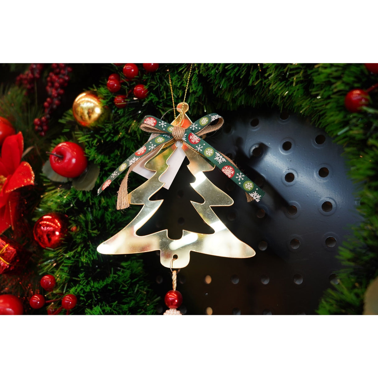Ornament brad, Flippy, Brad, Auriu, Lucios, 15*28CM, Acril, Interior/ Exterior - vivimall.ro