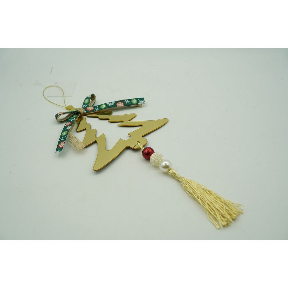 Ornament brad, Flippy, Brad, Auriu, Lucios, 15*28CM, Acril, Interior/ Exterior - vivimall.ro