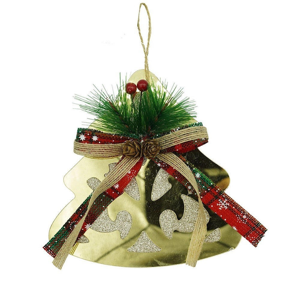 Ornament brad, Flippy, Brad, Auriu, Lucios, 16*17CM, Acril, Interior/ Exterior - vivimall.ro
