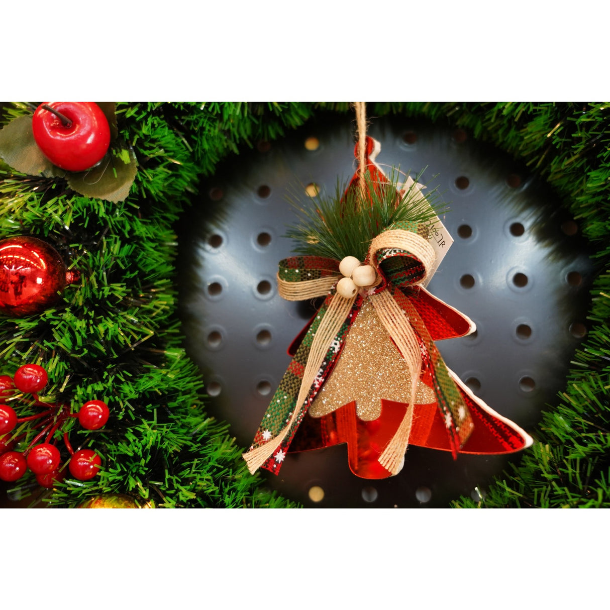 Ornament brad, Flippy, Brad, Rosu, Lucios, 14*16CM, Acril, Interior/ Exterior - vivimall.ro