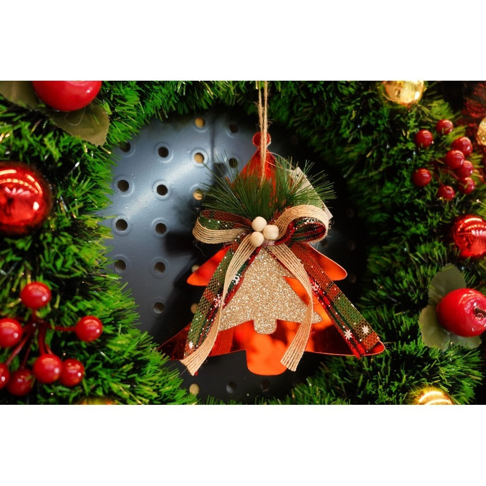 Ornament brad, Flippy, Brad, Rosu, Lucios, 14*16CM, Acril, Interior/ Exterior - vivimall.ro