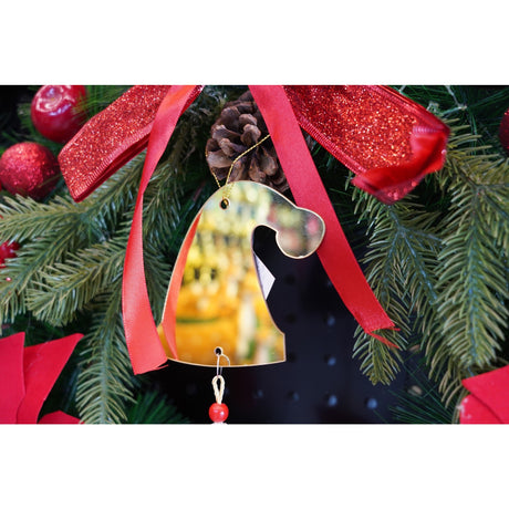 Ornament brad, Flippy, Caciulita, Auriu, Lucios, 8*25CM, Acril, Interior/ Exterior - vivimall.ro