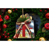 Ornament brad, Flippy, Cadou, Argintiu, Lucios, 14*15CM, Acril, Interior/ Exterior - vivimall.ro