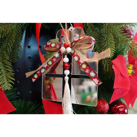 Ornament Brad, Cadou, Lucios, 14*26Cm, Acril, Interior/ Exterior