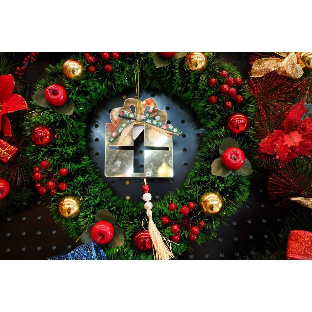 Ornament Brad, Cadou, Lucios, 16*28Cm, Acril, Interior/ Exterior