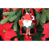 Ornament Brad, Cadou Cu Clopotei, Lucios, 15*20Cm, Acril, Interior/ Exterior