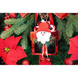 Ornament Brad, Cadou Cu Clopotei, Lucios, 15*20Cm, Acril, Interior/ Exterior
