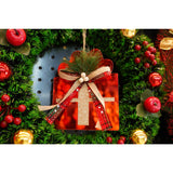 Ornament brad, Flippy, Cadou, Rosu, Lucios, 15*15CM, Acril, Interior/ Exterior - vivimall.ro