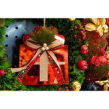 Ornament brad, Flippy, Cadou, Rosu, Lucios, 15*15CM, Acril, Interior/ Exterior - vivimall.ro