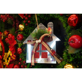 Ornament brad, Flippy, Casa, Argintiu, Lucios, 14*17CM, Acril, Interior/ Exterior - vivimall.ro