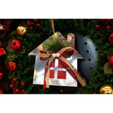Ornament Brad, Casa, Lucios, 14*17Cm, Acril, Interior/ Exterior