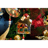 Ornament brad, Flippy, Casa, Auriu, Lucios, 10*25CM, Acril, Interior/ Exterior - vivimall.ro