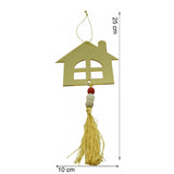Ornament brad, Flippy, Casa, Auriu, Lucios, 10*25CM, Acril, Interior/ Exterior - vivimall.ro