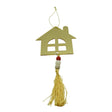 Ornament brad, Flippy, Casa, Auriu, Lucios, 10*25CM, Acril, Interior/ Exterior - vivimall.ro