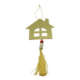 Ornament brad, Flippy, Casa, Auriu, Lucios, 10*25CM, Acril, Interior/ Exterior - vivimall.ro