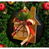 Ornament Brad, Casa, Lucios, 16*17Cm, Acril, Interior/ Exterior