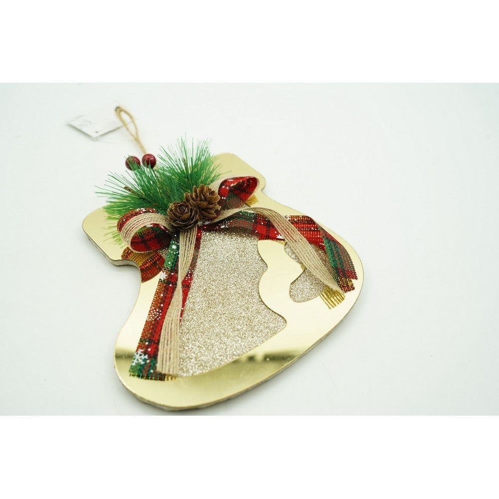 Ornament Brad, Ciorap, Lucios, 17*17Cm, Acril, Interior/ Exterior