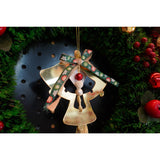 Ornament brad, Flippy, Clopotei, Auriu, Lucios, 14*26CM, Acril, Interior/ Exterior - vivimall.ro