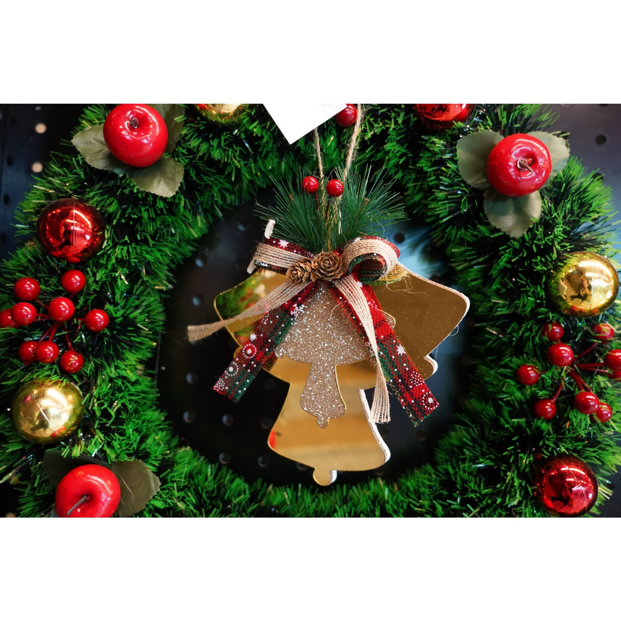Ornament Brad, Clopotei, Lucios, 16*17Cm, Acril, Interior/ Exterior