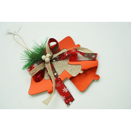 Ornament brad, Flippy, Clopotei, Rosu, Lucios, 15*15CM, Acril, Interior/ Exterior - vivimall.ro