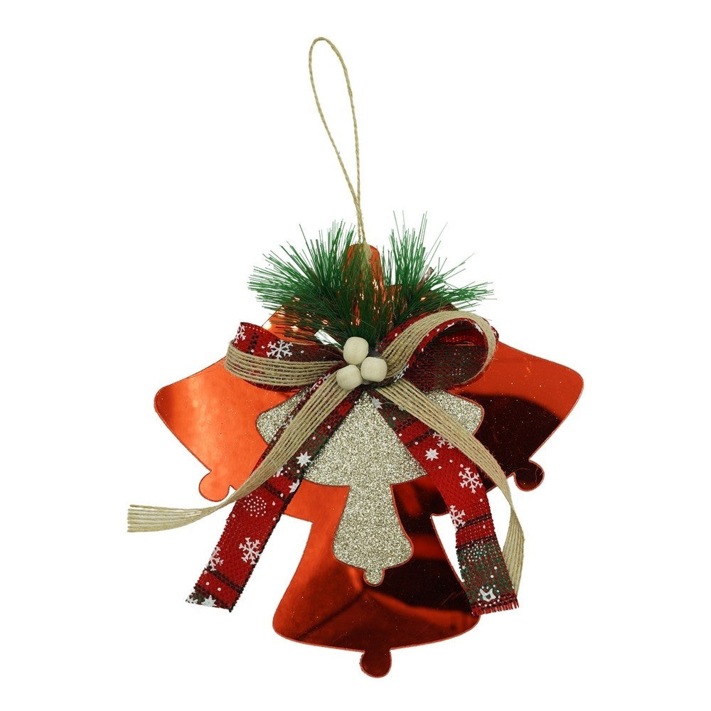 Ornament brad, Flippy, Clopotei, Rosu, Lucios, 15*15CM, Acril, Interior/ Exterior - vivimall.ro