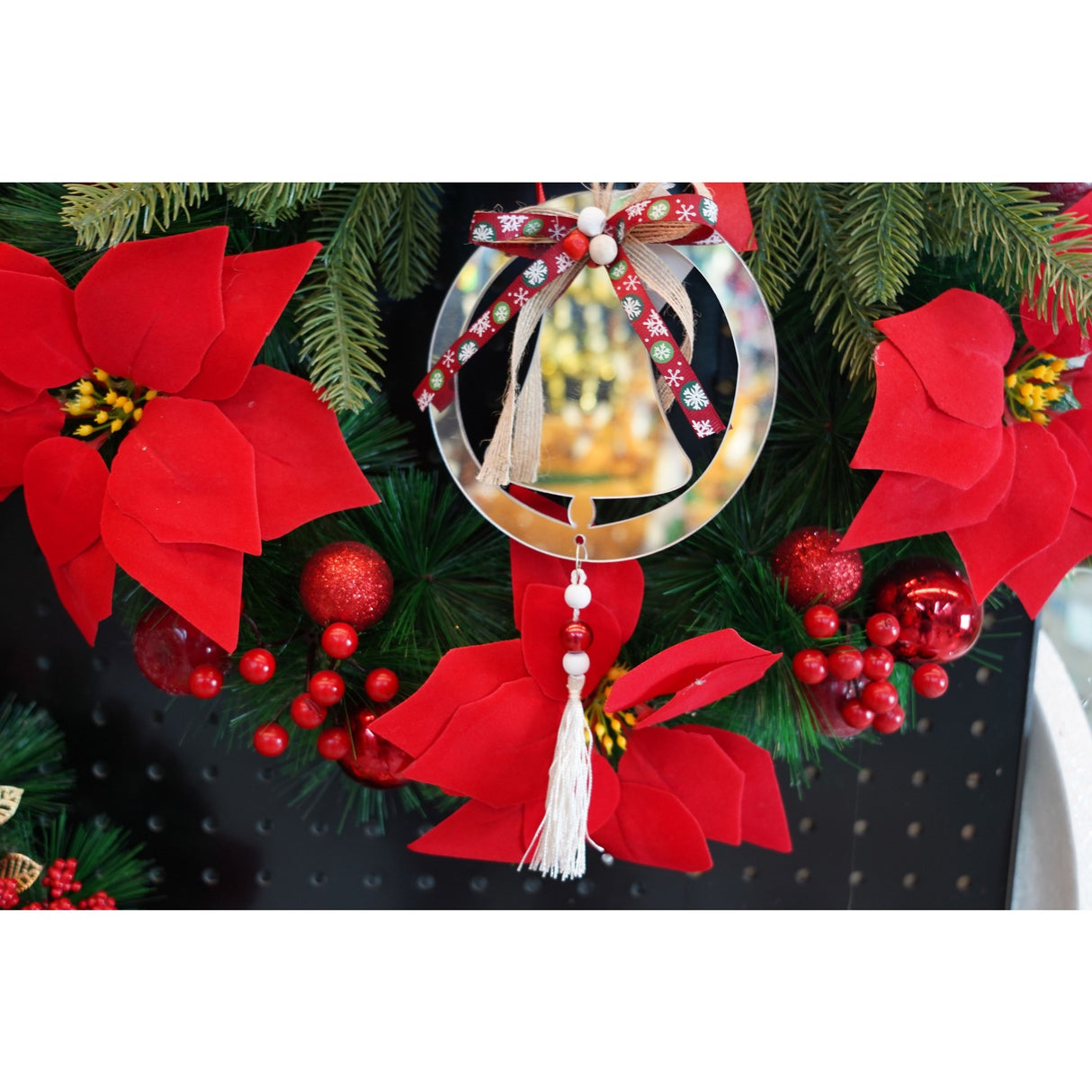 Ornament Brad, Clopotel, Lucios, 14*26Cm, Acril, Interior/ Exterior