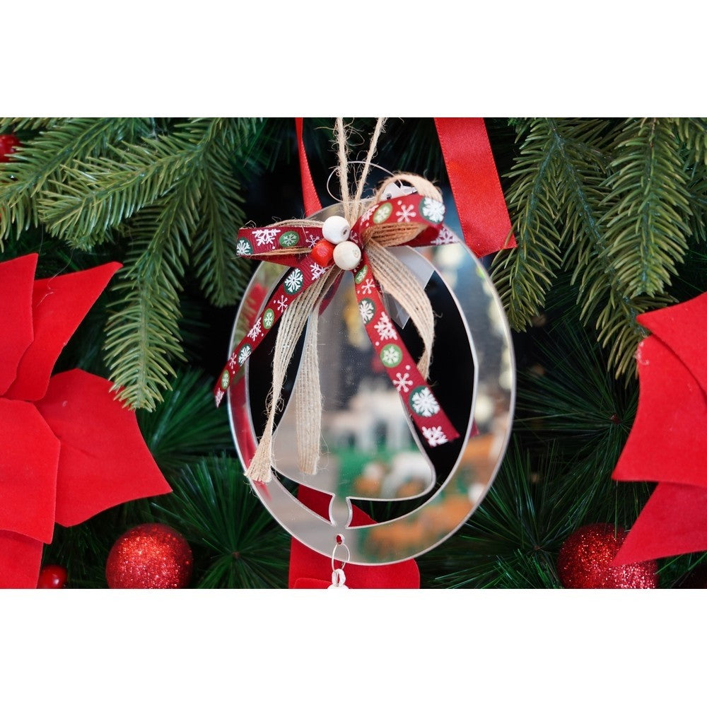 Ornament Brad, Clopotel, Lucios, 14*26Cm, Acril, Interior/ Exterior