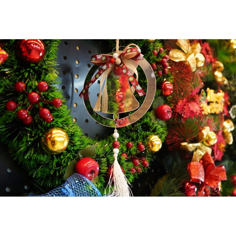 Ornament Brad, Clopotel, Lucios, 14*26Cm, Acril, Interior/ Exterior