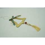 Ornament brad, Flippy, Clopotel, Auriu, Lucios, 14*28CM, Acril, Interior/ Exterior - vivimall.ro