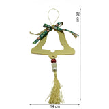 Ornament brad, Flippy, Clopotel, Auriu, Lucios, 14*28CM, Acril, Interior/ Exterior - vivimall.ro