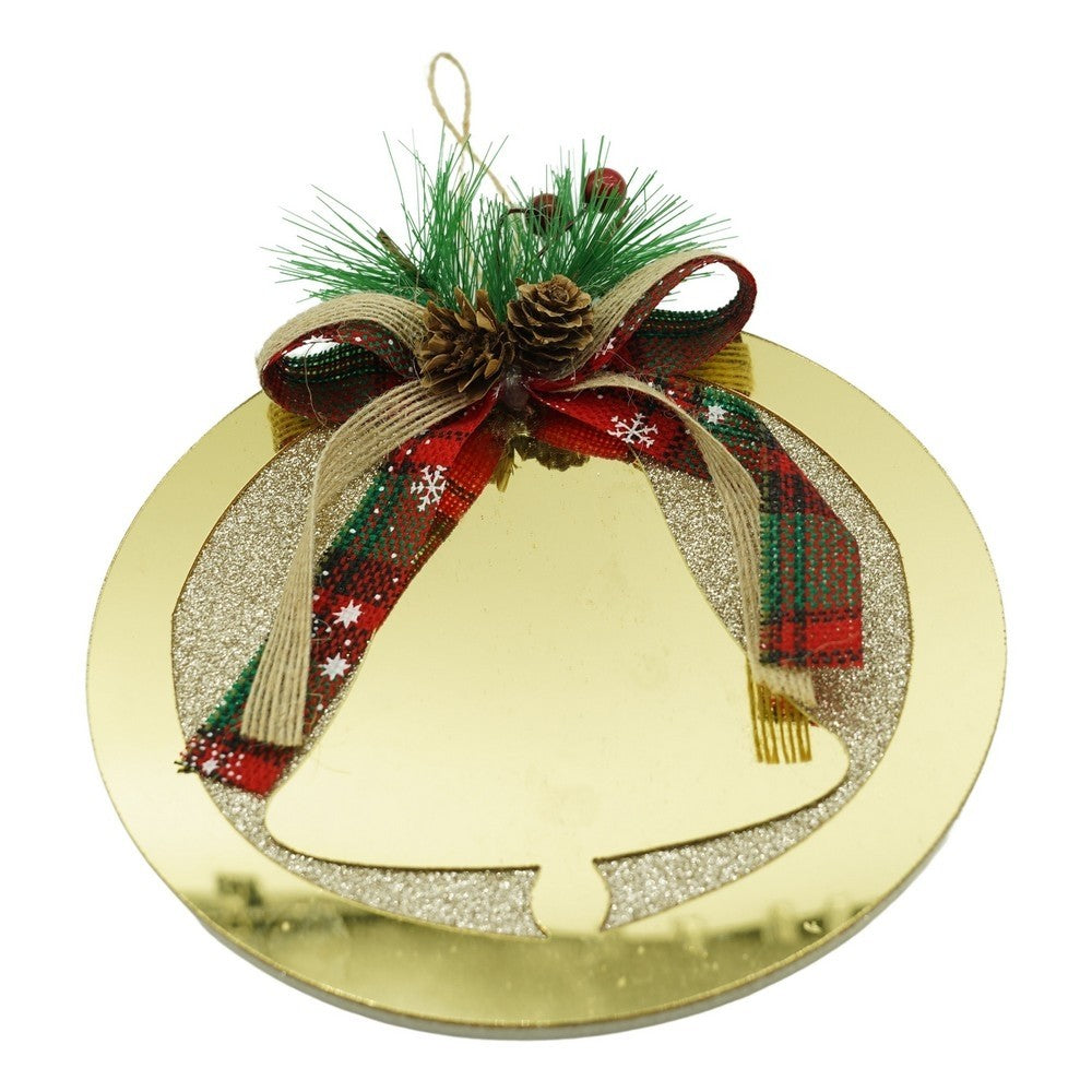 Ornament Brad, Clopotel, Lucios, 17*17Cm, Acril, Interior/ Exterior