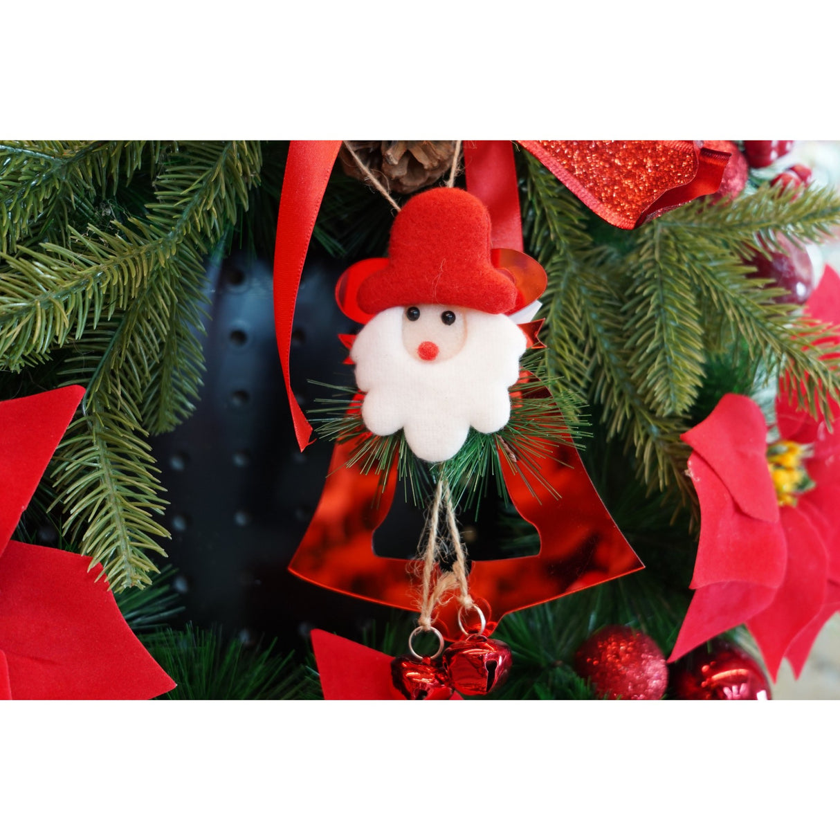 Ornament Brad, Clopotel, Lucios, 15*20Cm, Acril, Interior/ Exterior