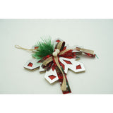 Ornament Brad, Fulg De Nea, Lucios, 14*15Cm, Acril, Interior/ Exterior
