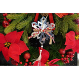 Ornament brad, Flippy, Fulg de nea, Argintiu, Lucios, 14*26CM, Acril, Interior/ Exterior - vivimall.ro